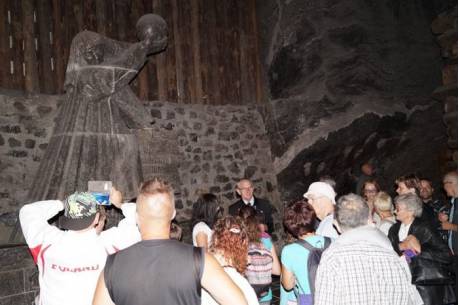 Głusi zwiedzają Wieliczkę